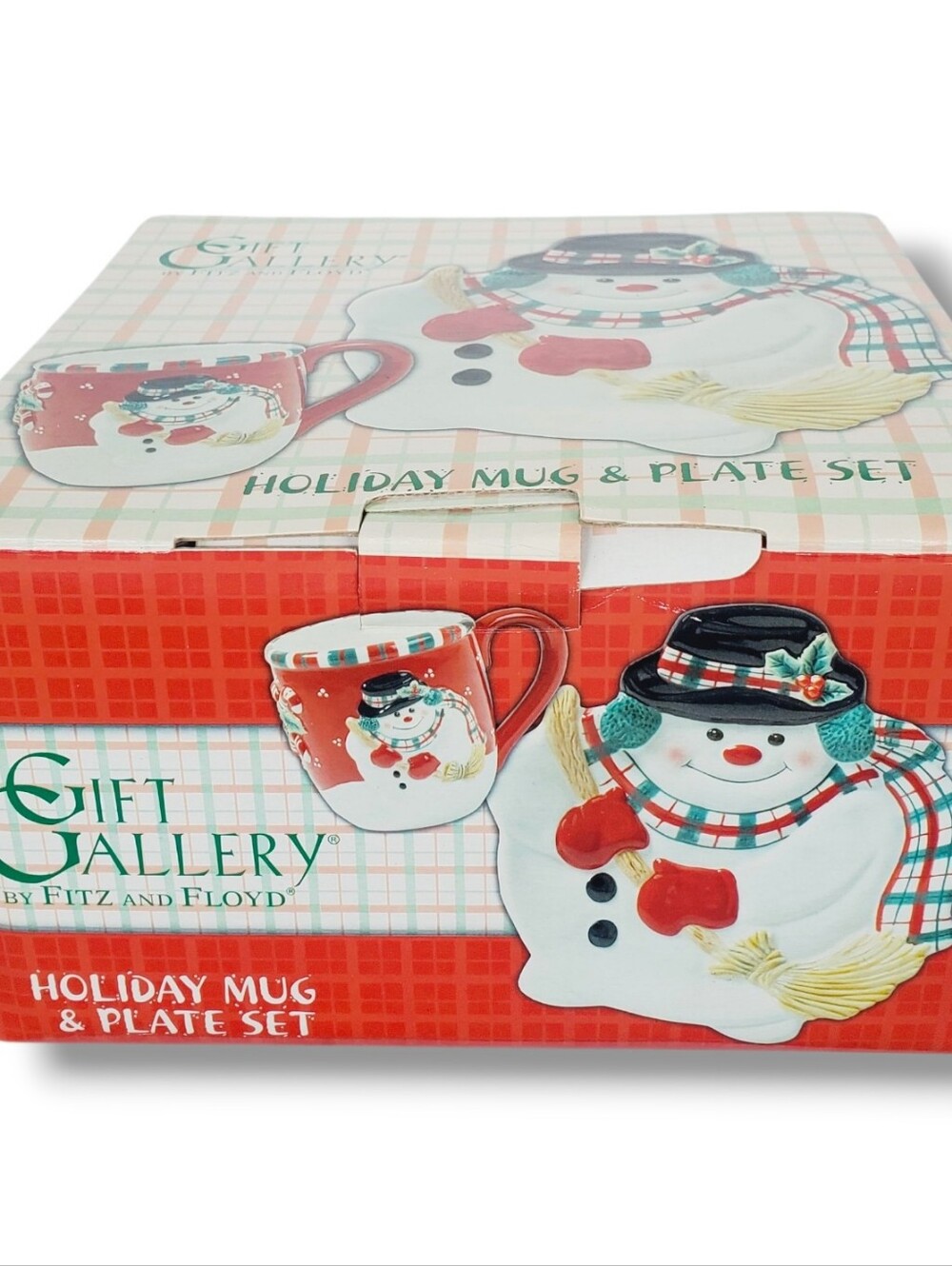Fitz and Floyd Snowman Holiday Mug & Plate Set New Gift Gallery